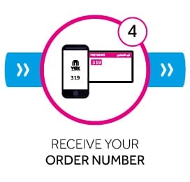 Receive your order number